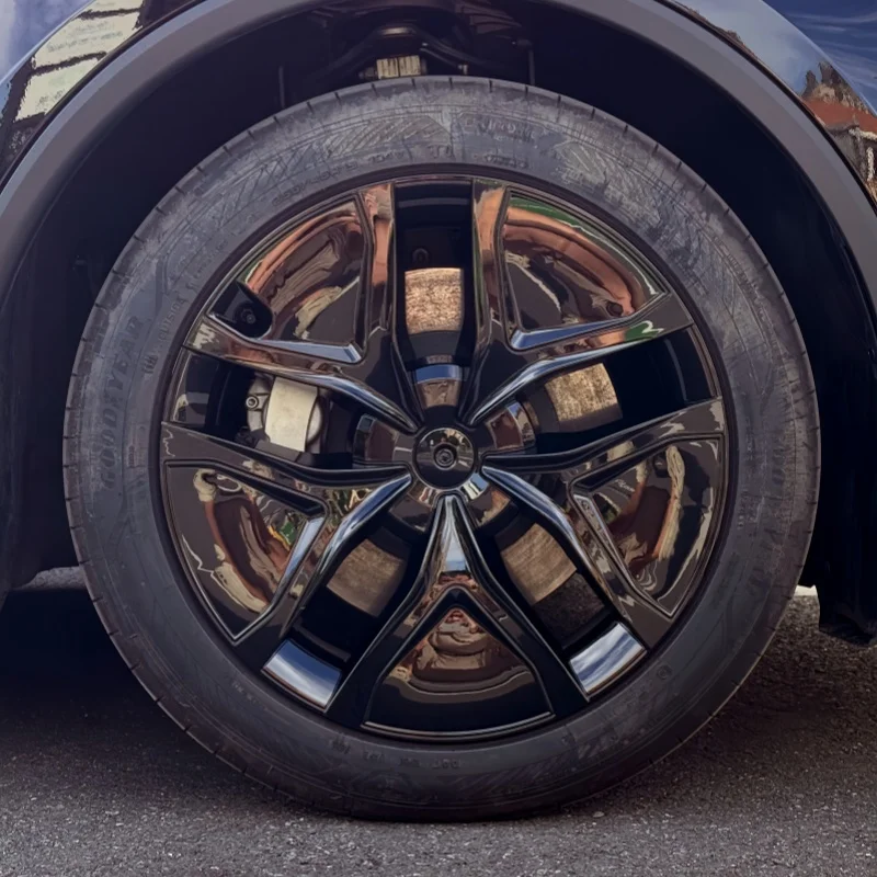 4 Uds. Tapacubos de rueda Juniper 2025 de 19 pulgadas, cubierta de rueda de repuesto para coche, tapacubos de automóvil, llanta completa para coche Tesla modelo Y, accesorios - imagen 5