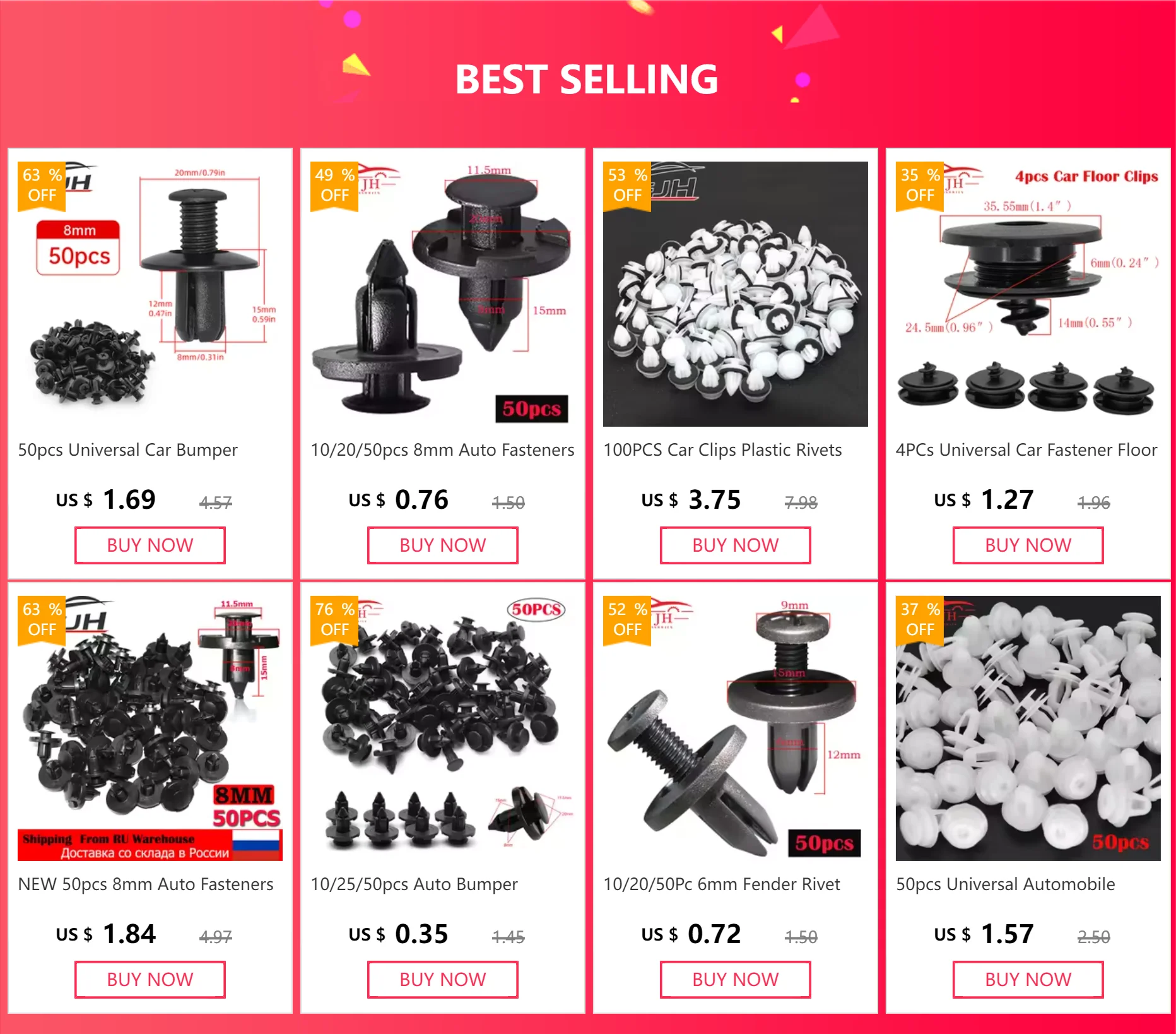 Sujetadores universales