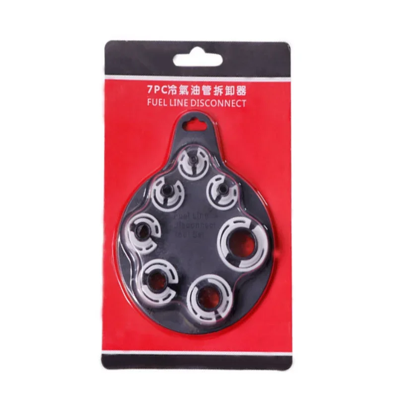 7 unids/set herramienta de desconexión de línea de combustible de plástico para coche A/C eliminación de conductos de aire acondicionado herramienta de lavado de coches mantenimiento de juego de chorro - imagen 2