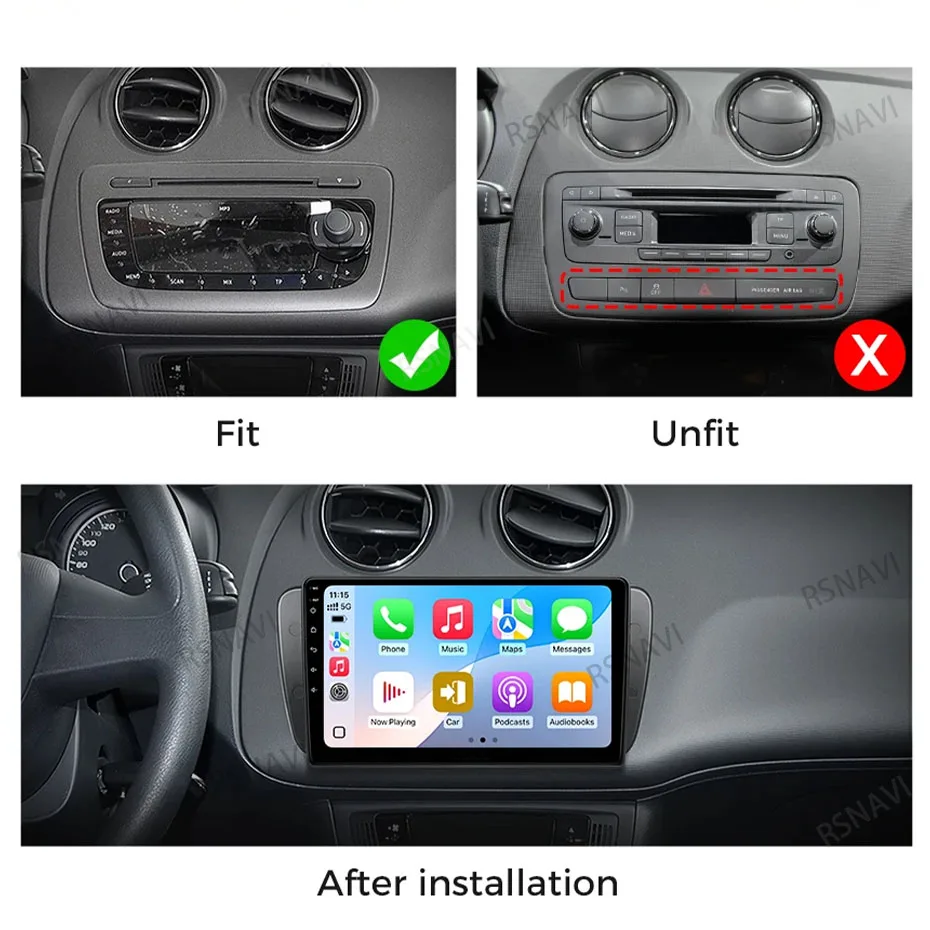 Reproductor multimedia RSNAVI para Seat Ibiza MK4 6J