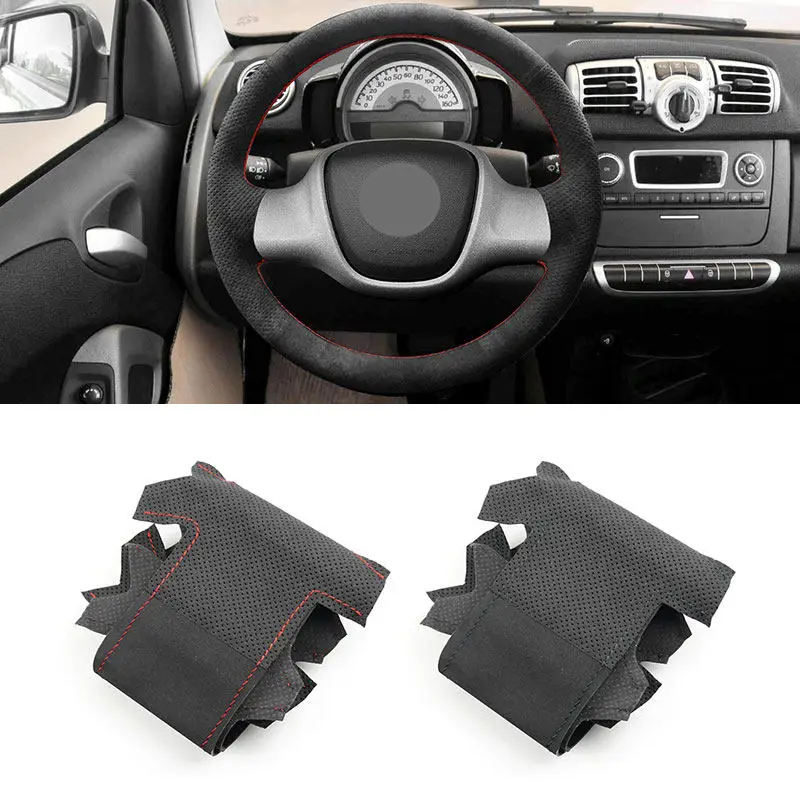 Funda volante cuero ante Smart Fortwo W451 2009-2015