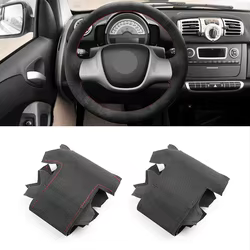 Funda volante cuero ante Smart Fortwo W451 2009-2015