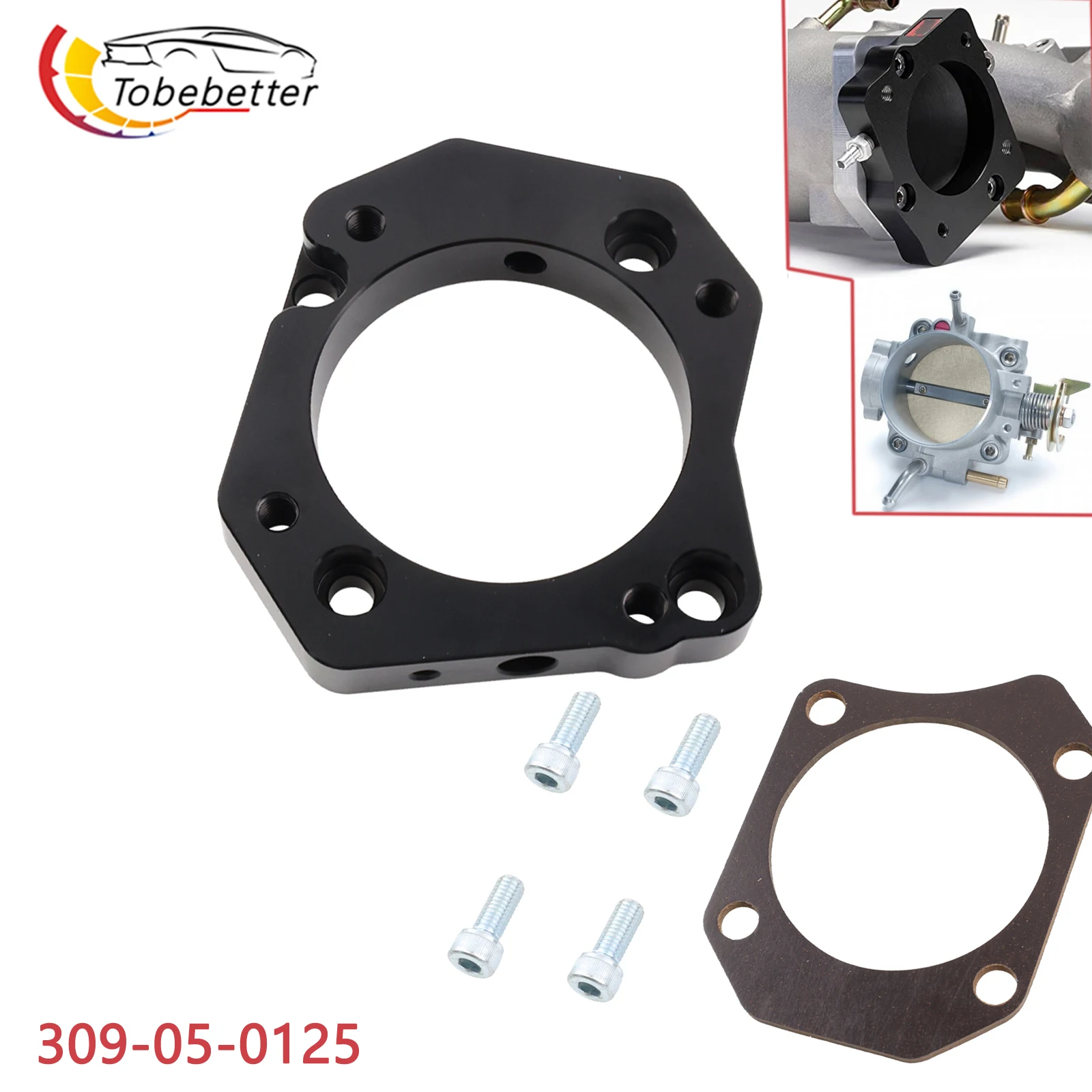 Adaptador corpo acelerador K RBC a K PRB 72mm Honda Civic Si RSX K20 K24