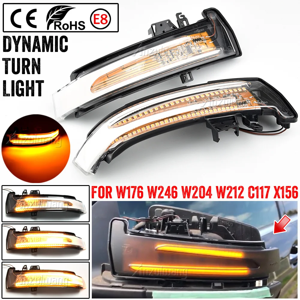 Luces intermitentes dinámicas espejo retrovisor – Mercedes Benz A, B, C, E, CLA - imagen 3