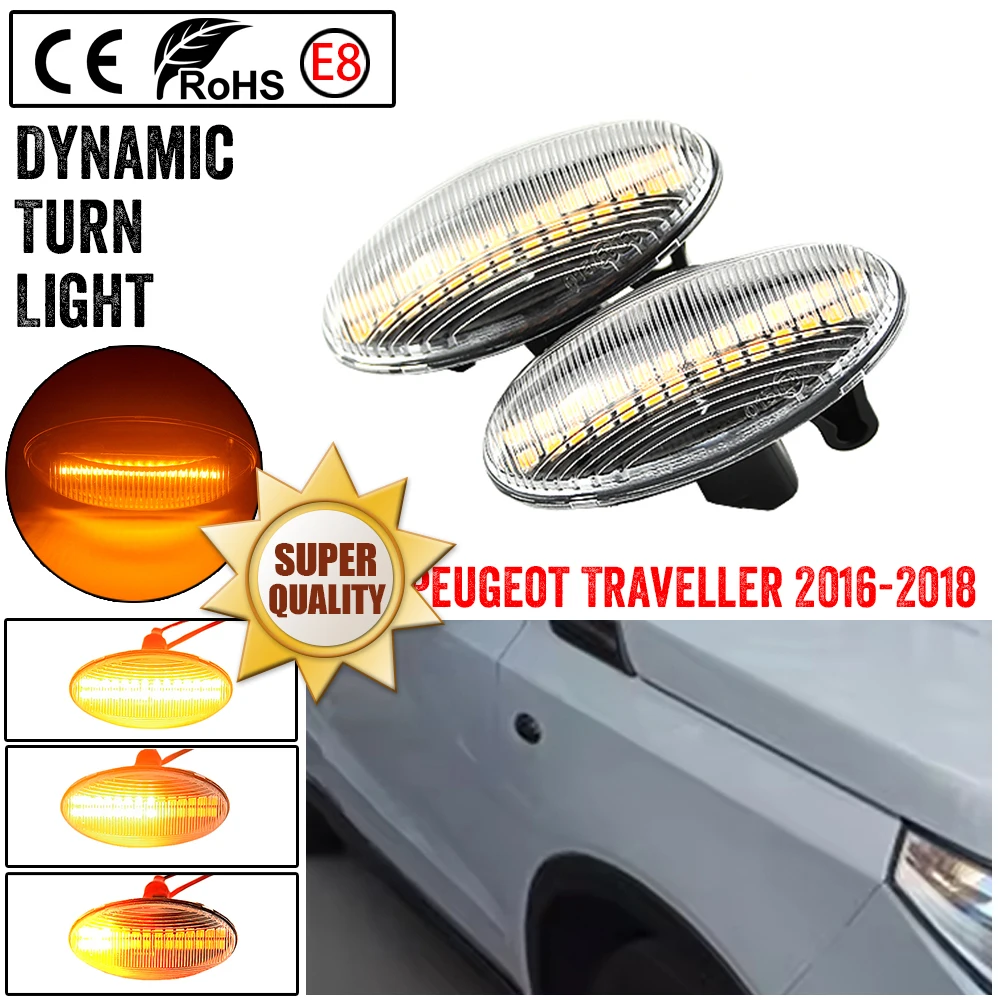 Intermitente lateral dinámico LED para Peugeot y Citroën