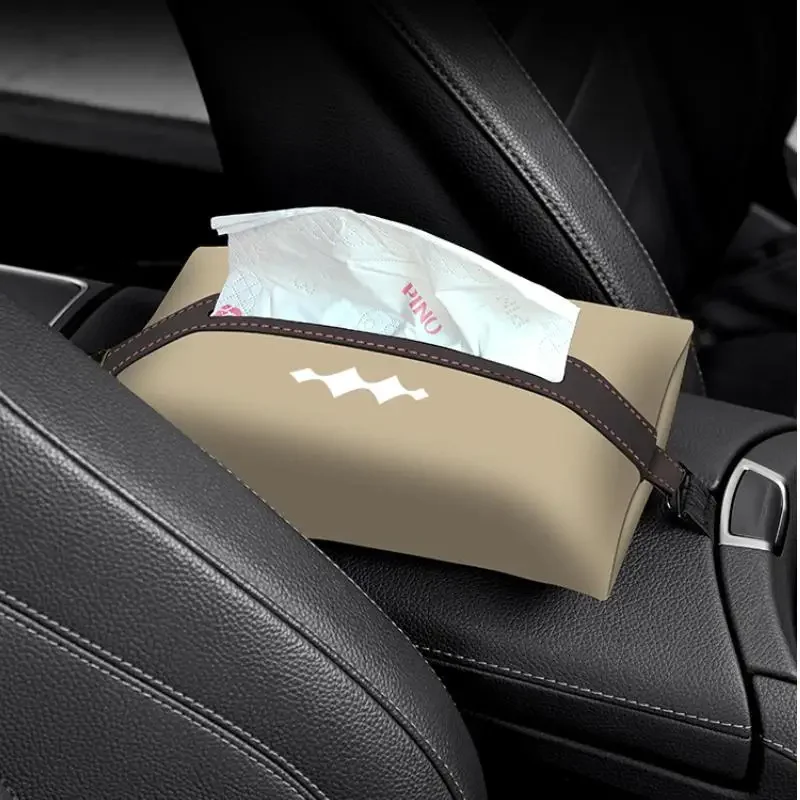 Detalle de la caja de pañuelos para coche