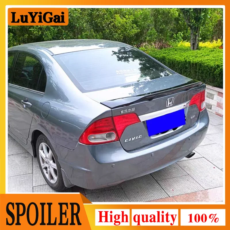 Alerón trasero de maletero estilo R en ABS para Honda Civic VIII 2006-2011