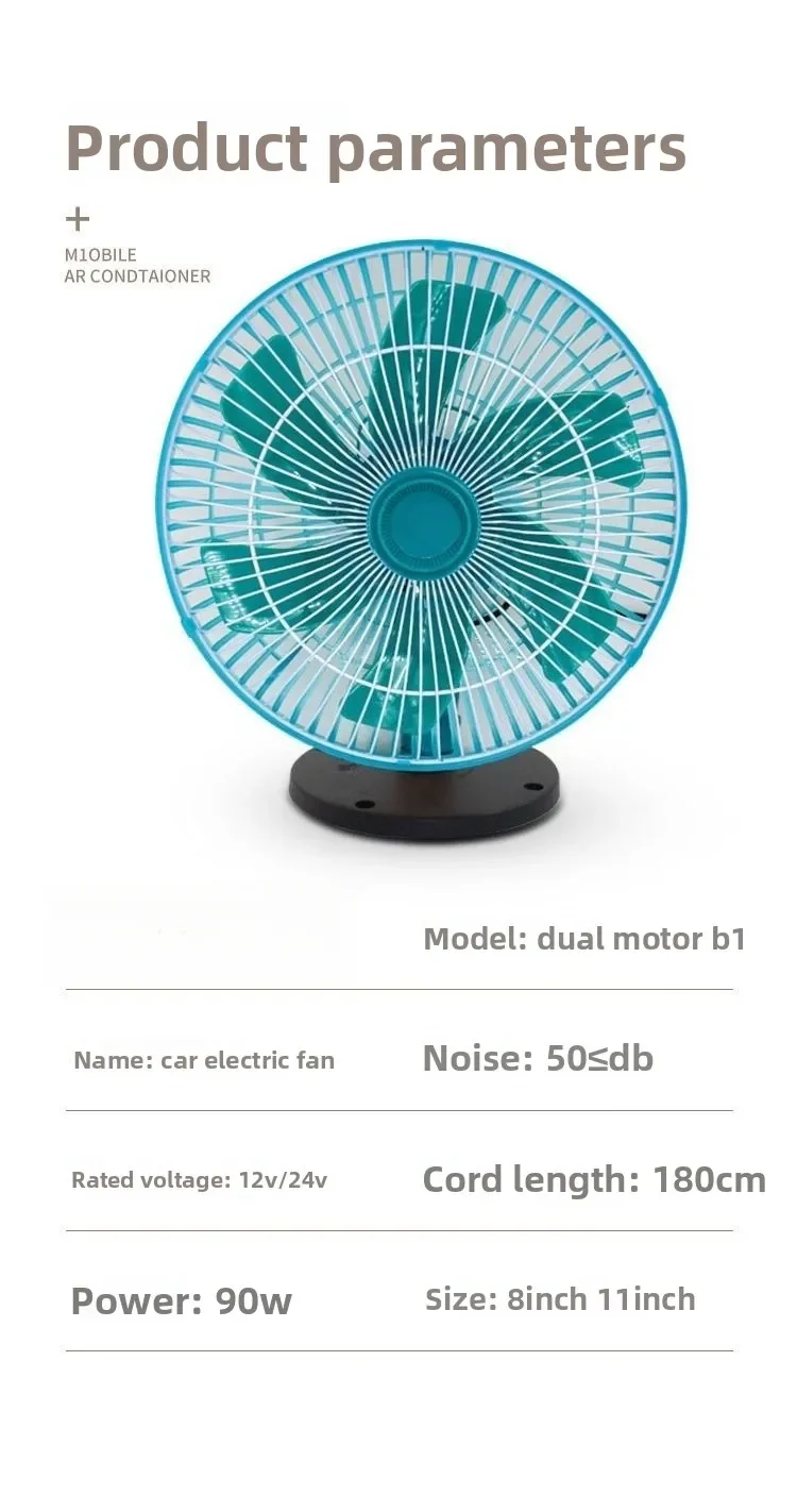 Ventilador instalado en camión