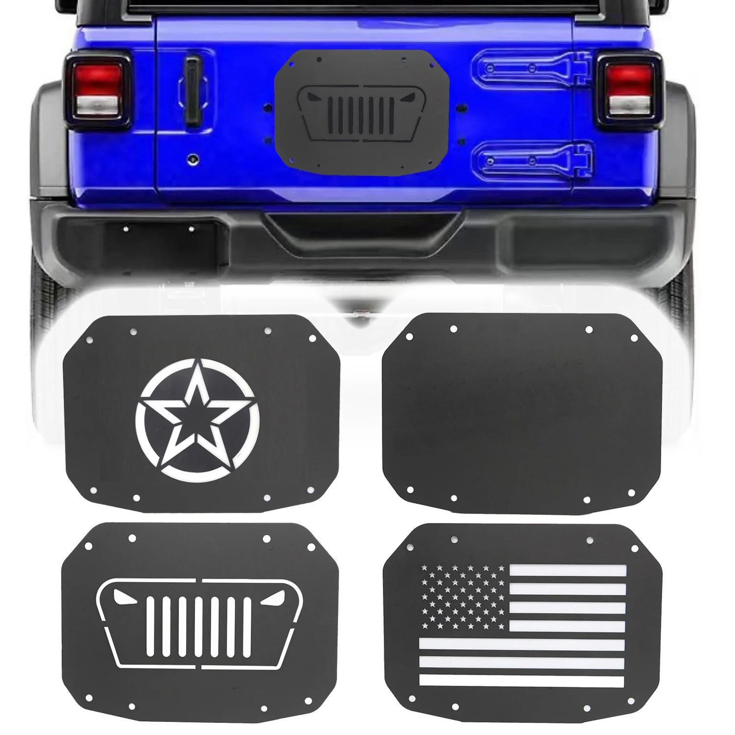 Eliminador neumático cubierta ventilación trasera Jeep Wrangler JL - imagen 2