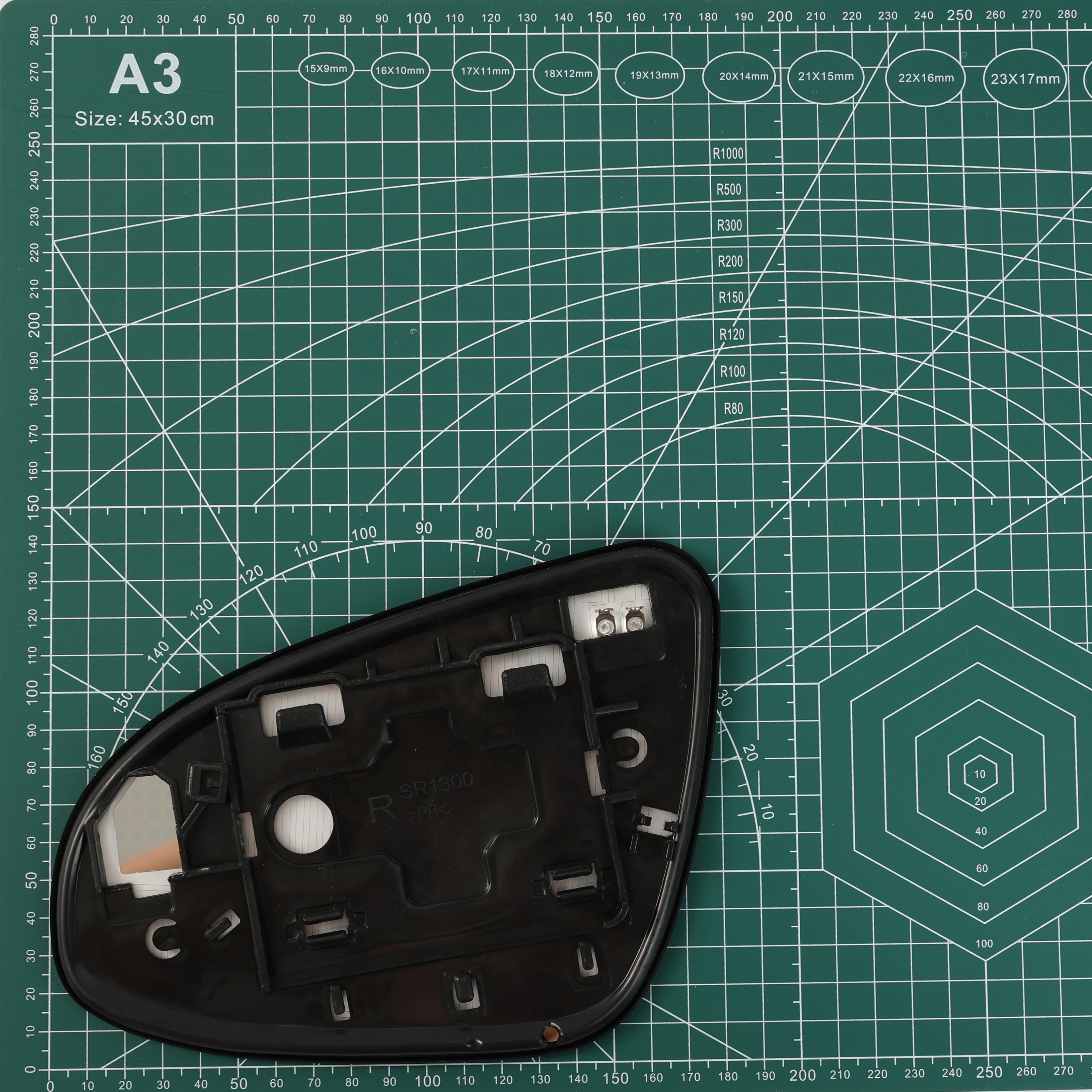 1X espejo retrovisor gran angular del lado derecho del pasajero lente blanca calentada impermeable gran visión para Toyota Camry 2012 - 2014 - imagen 3