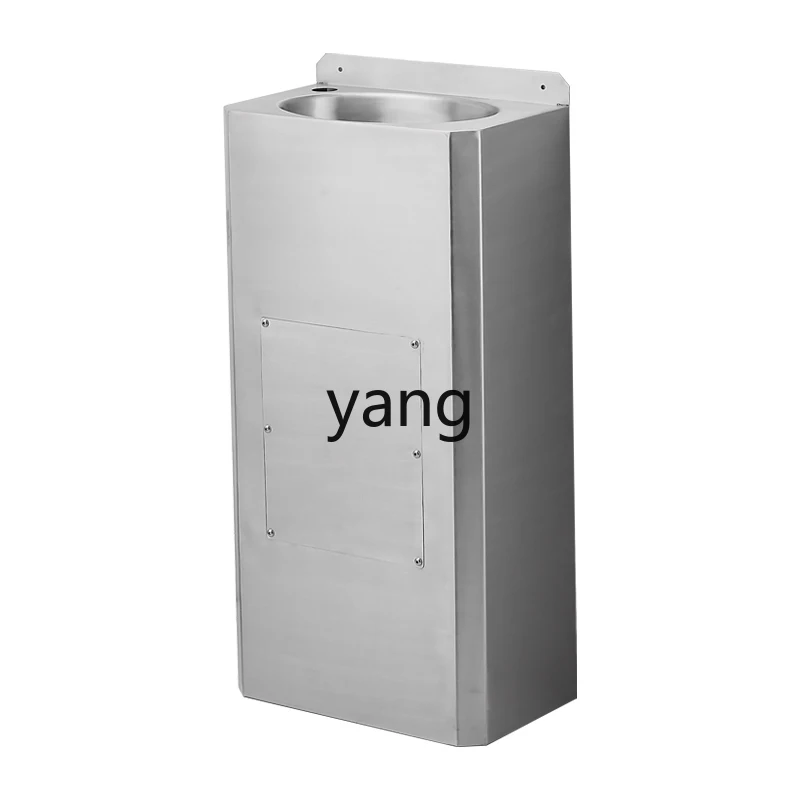 Lavabo de acero inoxidable con columna cuadrada para taller mecanico - imagen 2