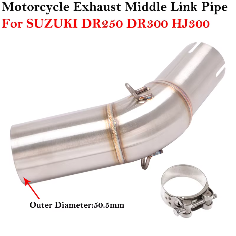 Silenciador de escape de 51 mm para Suzuki DR250, DR300 y HJ300