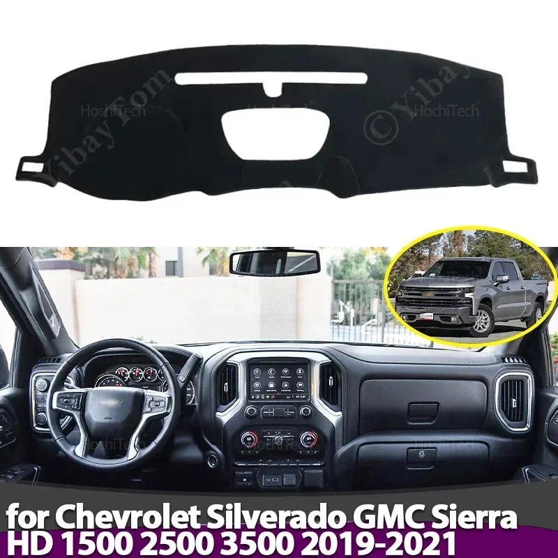 Alfombrilla salpicadero antideslizante Chevrolet Silverado/Sierra HD
