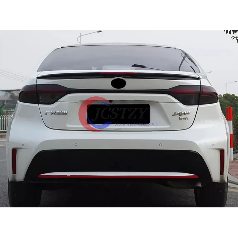 Para Toyota Corolla Spoiler 2019 2020 2021 2022 ABS material plástico sin pintar ala trasera maletero cubierta de maletero estilo de coche - imagen 5