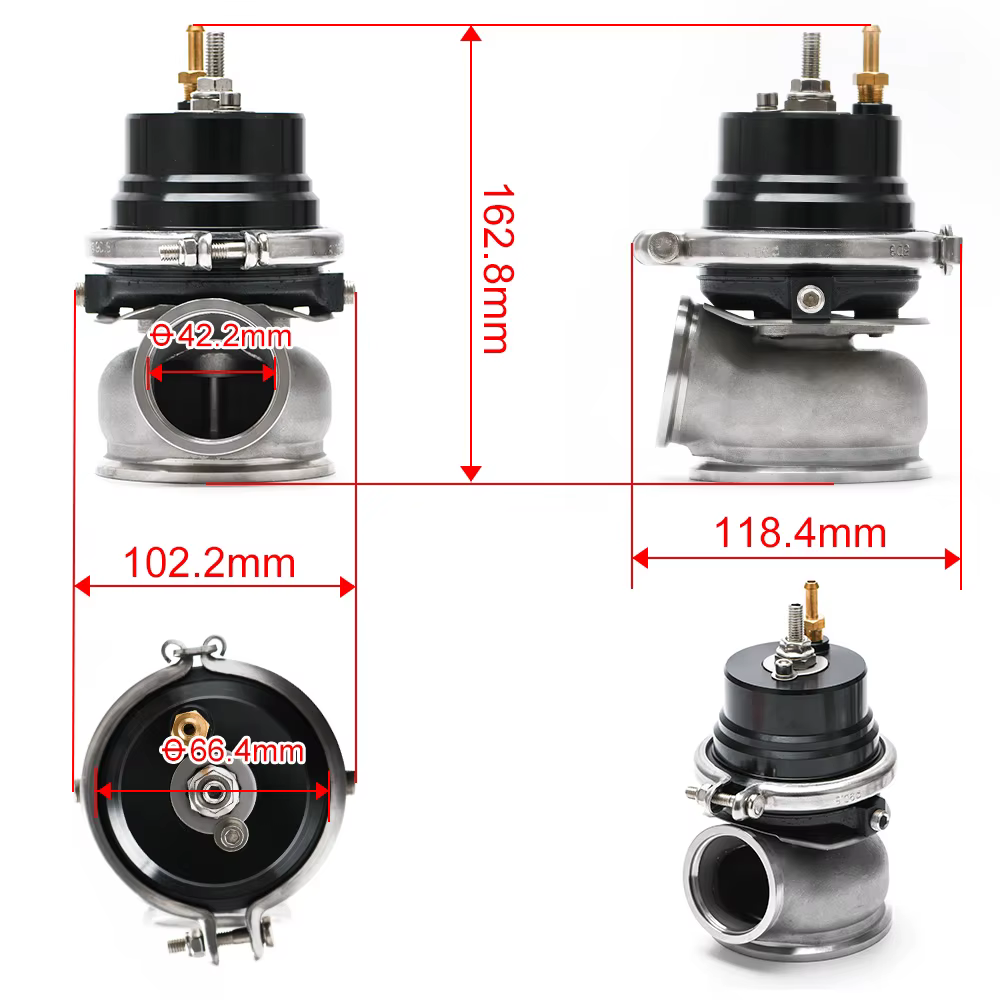 PQY Wastegate externa de 60 mm con brida V-band universal - imagen 5