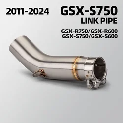 Tubo enlace medio adaptador escape Suzuki GSX-R750 y GSX-R600