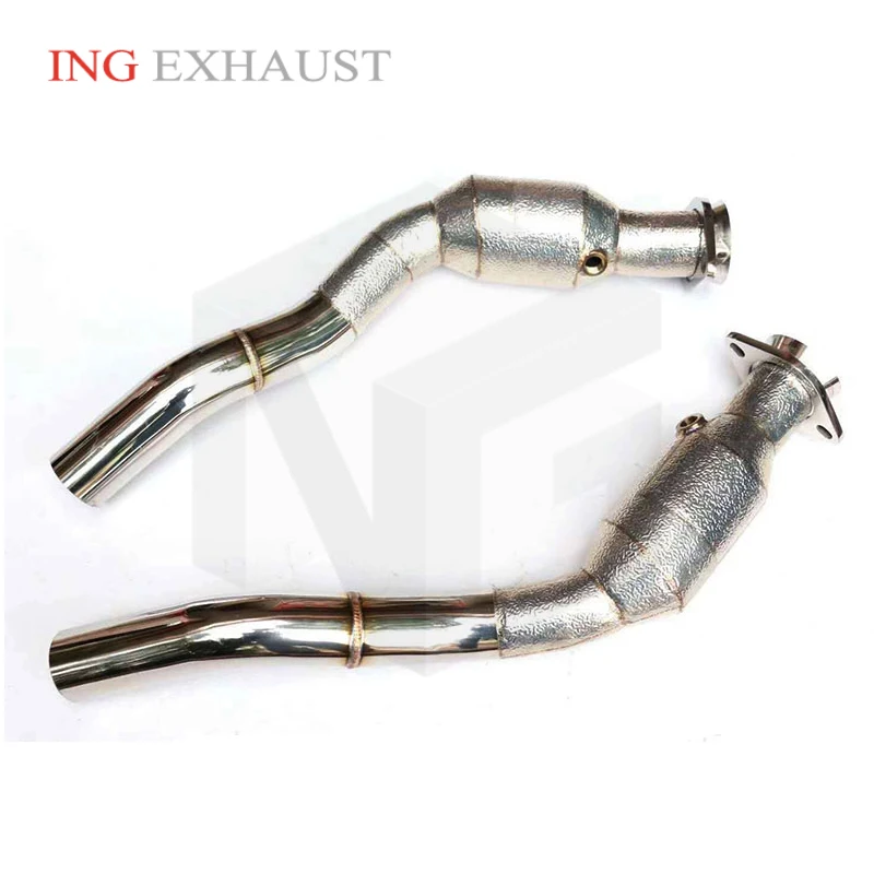 ING-Cabezal SS304, bajante de escape para Jaguar f-pace 3,0 T, sistema de motor de accesorios de carrera catalizados ternarios - imagen 3
