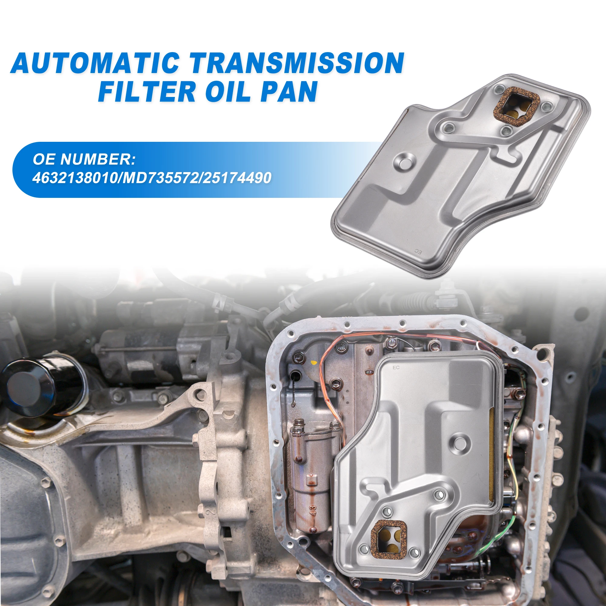UXCELL-filtro de Fluido de Transmisión de coche F4A32-1, filtro de aceite para Mitsubishi Eclipse GST, GSX 2.0L L4 - Gas 1995 4632138010