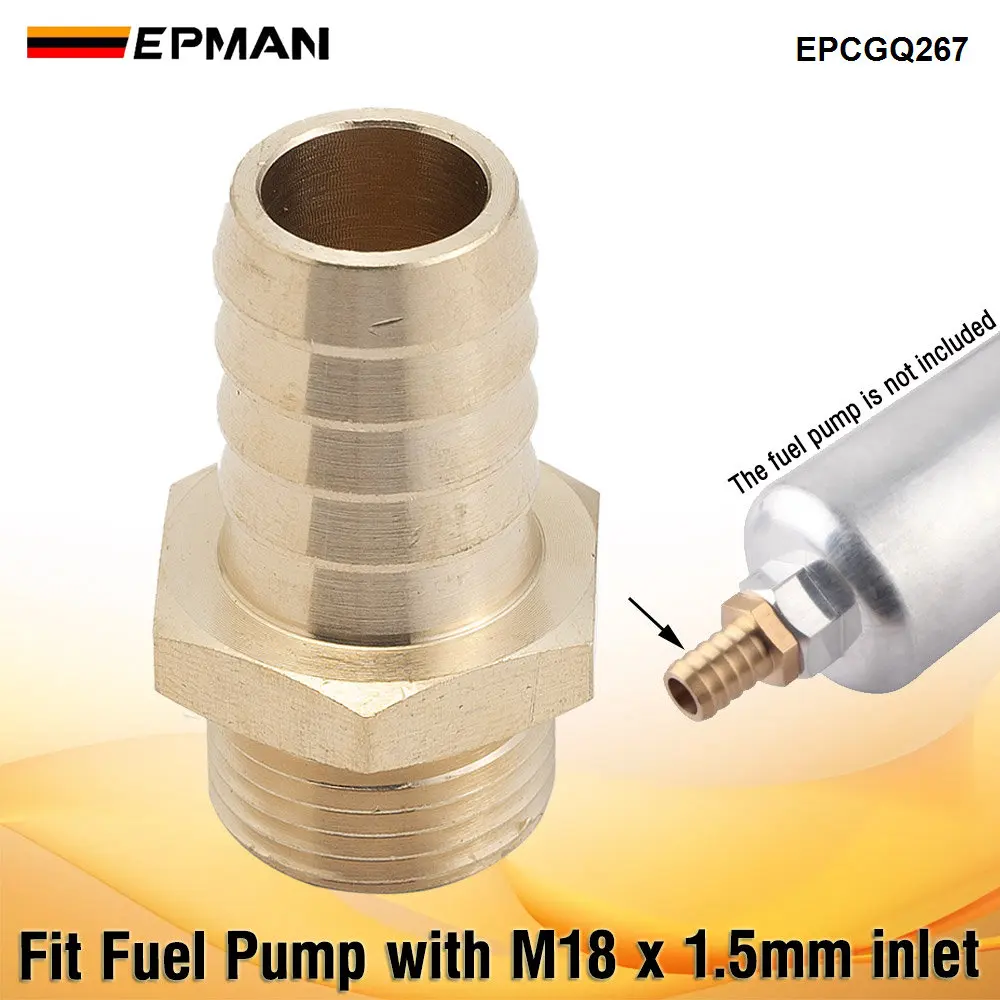 EPMAN Adaptador de combustible de rosca métrica para tubos