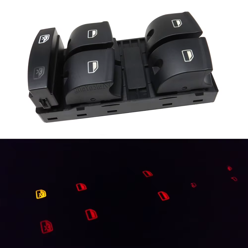 Interruptor elevalunas Audi 4F0959851F – A3 8P, A6 4F/4G y Q7 - imagen 2