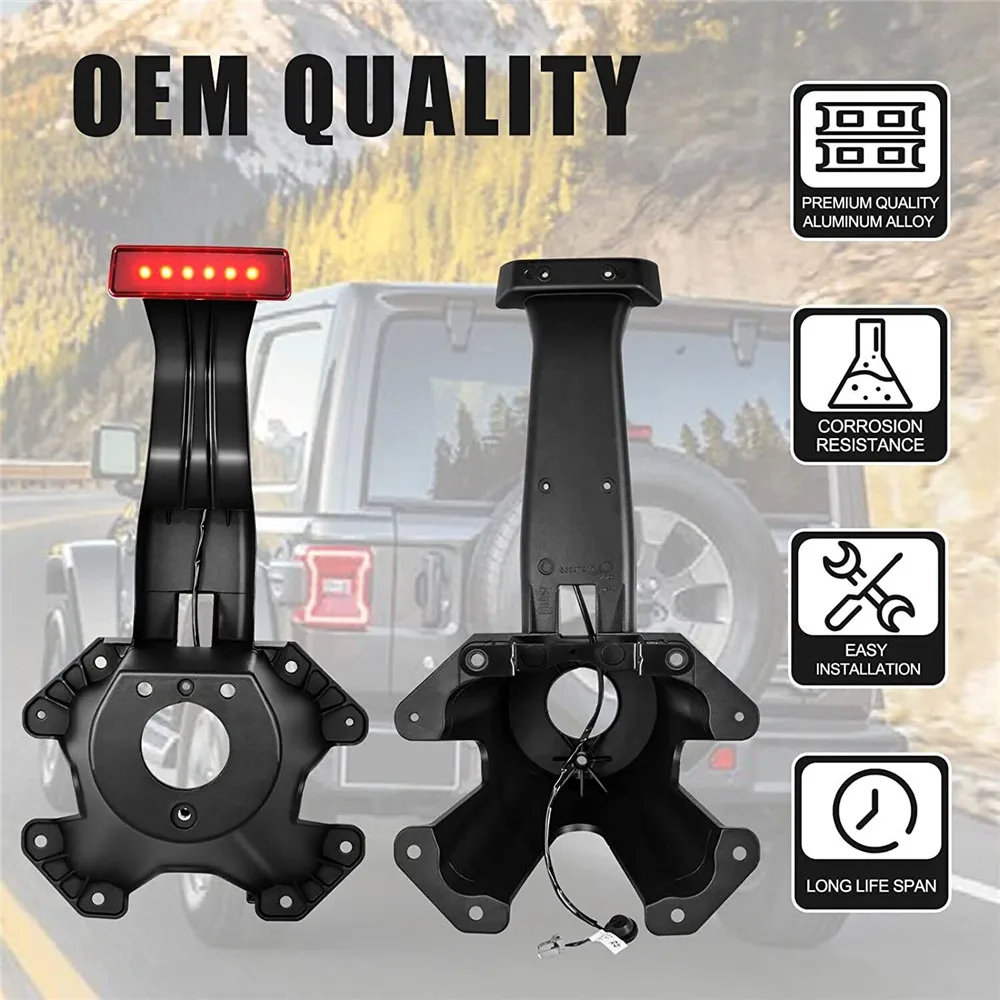 55397217AJ Soporte de rueda de repuesto con cableado para Jeep Wrangler JK - imagen 5