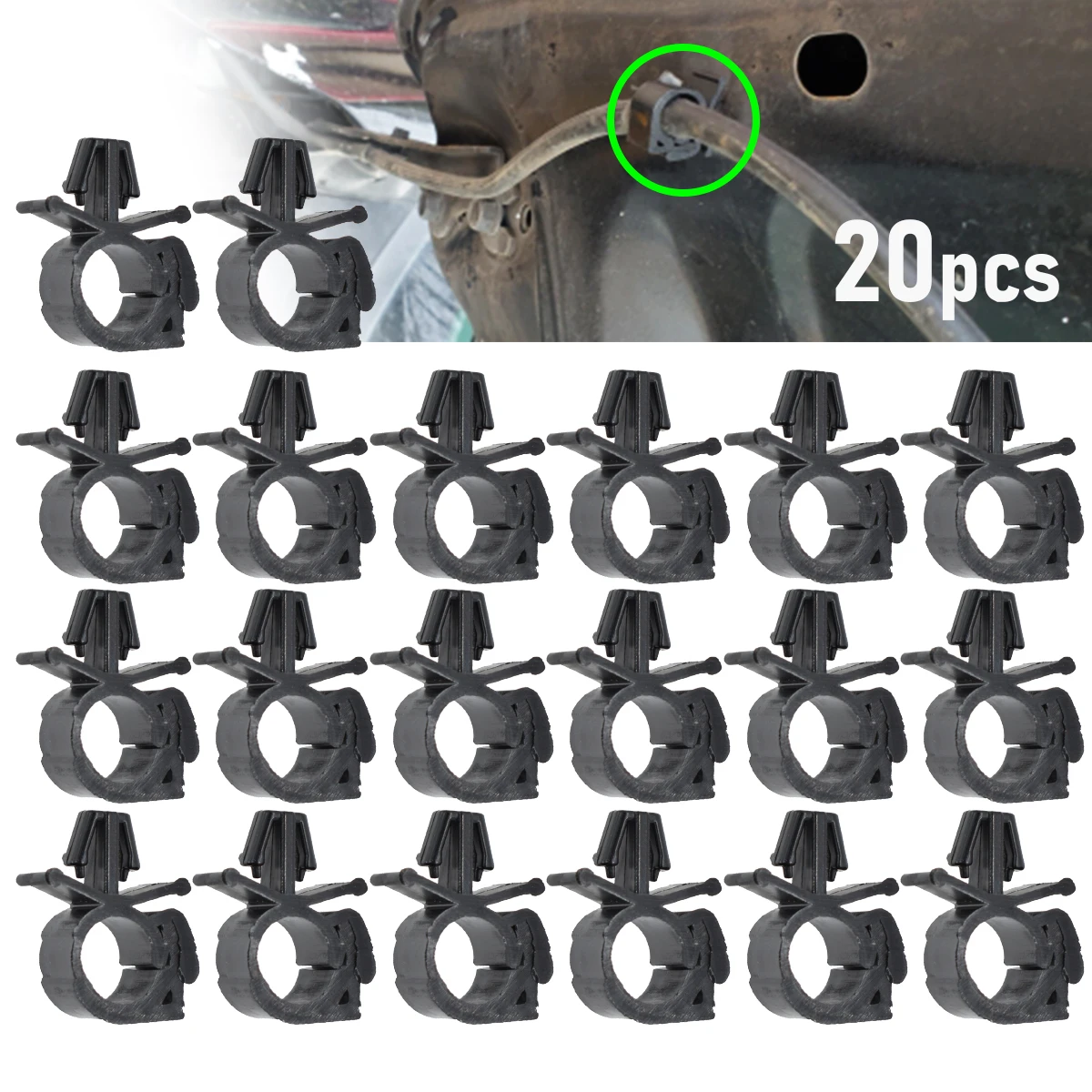Sujetacables universal para cableado y mangueras de coche
