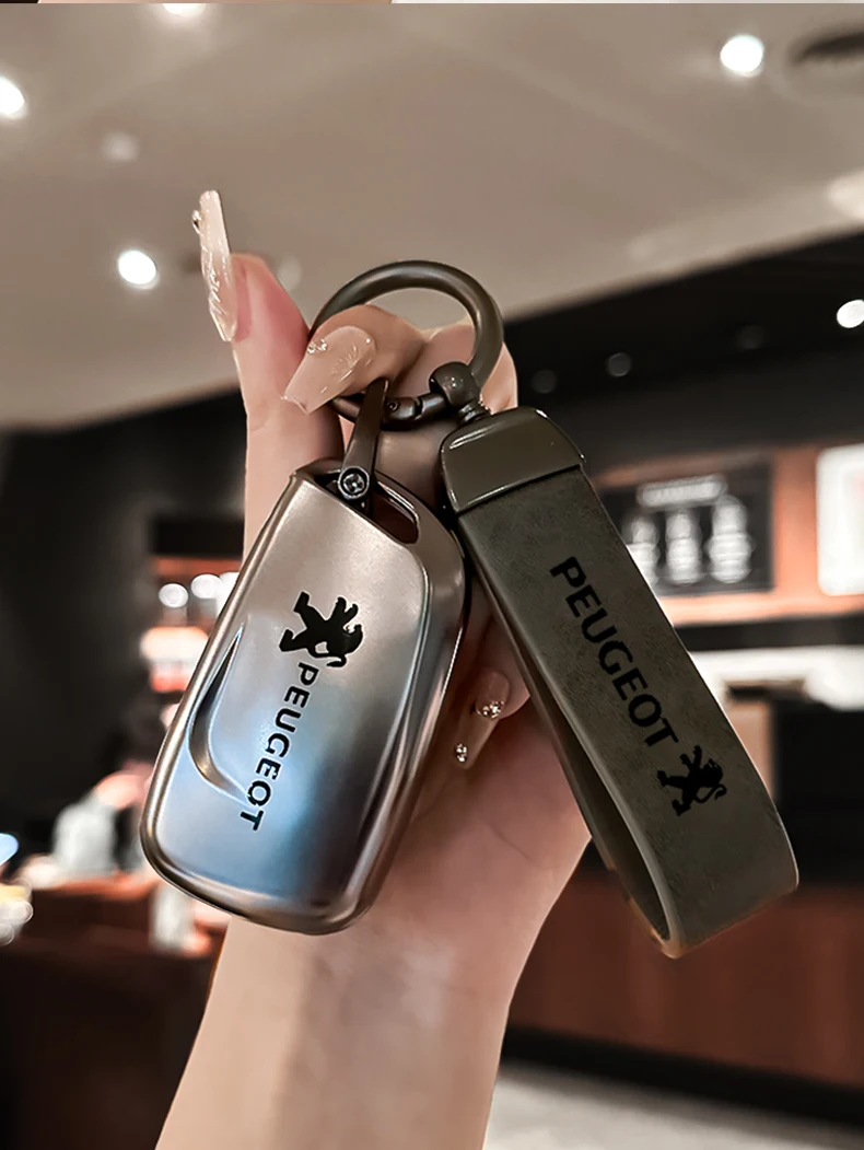 Vista de la funda protectora para mando Peugeot