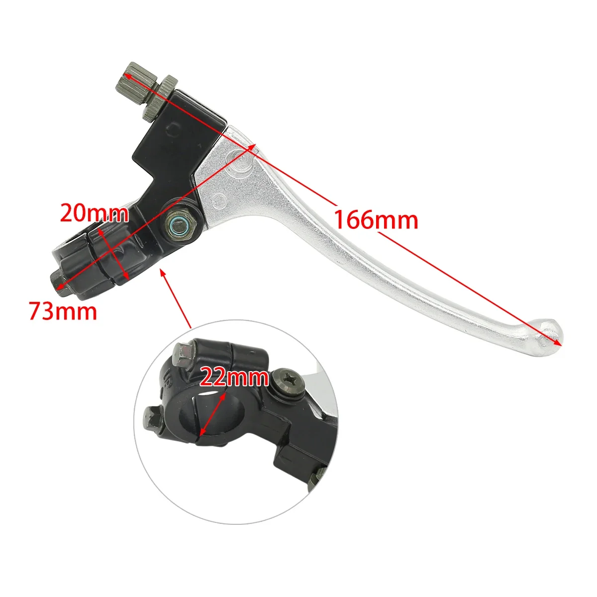 Palanca embrague aluminio izquierda de alta calidad para Pit Bike ATV - imagen 4
