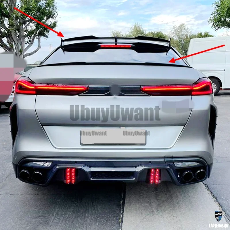 Fibra de carbono Real coche maletero trasero para BMW G06 X6 2019-2022 - imagen 4