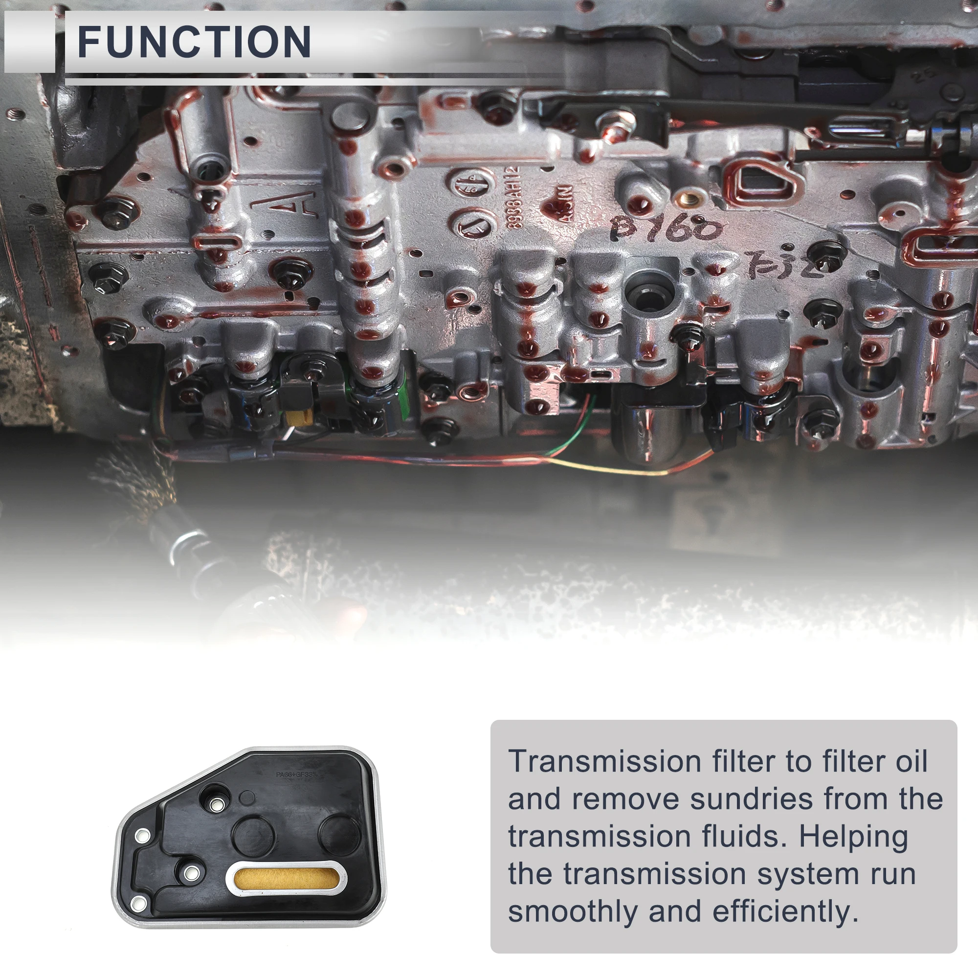 UXCELL MD737840 filtro aceite transmisión auto Mitsubishi Galant 92-98 - imagen 3