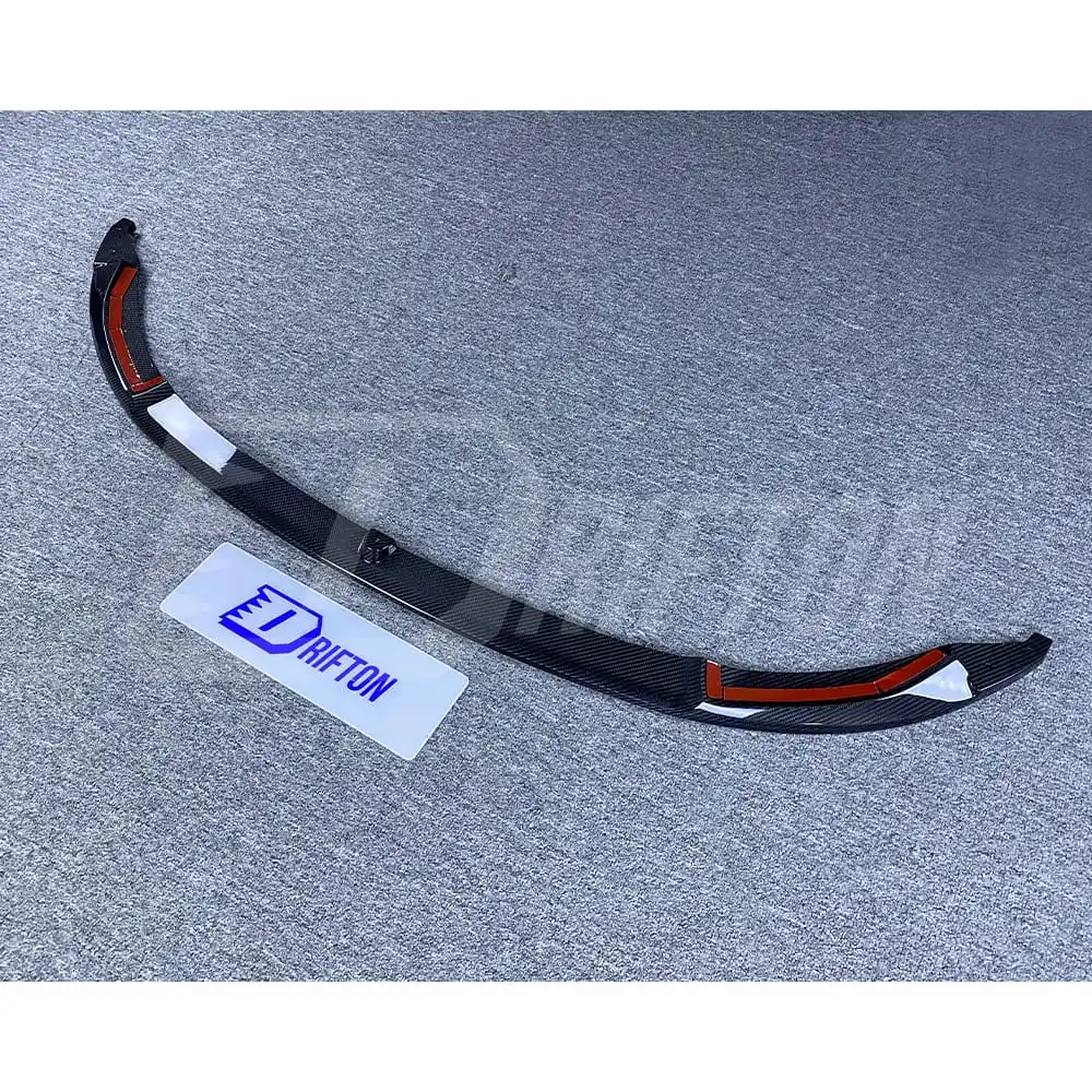 Labio delantero estilo MP BMW M3 M4 F80 F82 F83 fibra de carbono seca - imagen 3