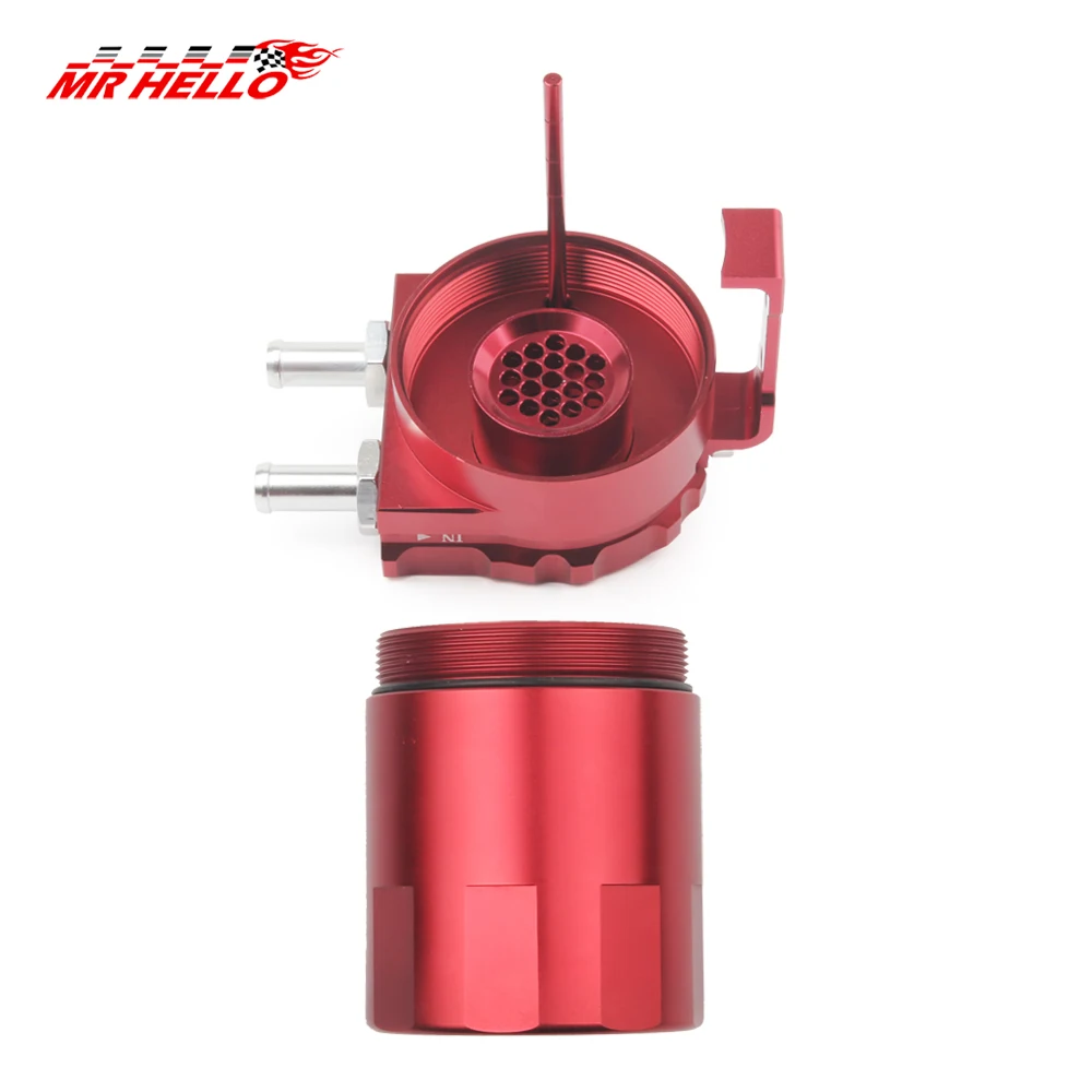 Separador de aceite catch can universal negro 300ml con adaptador - imagen 3
