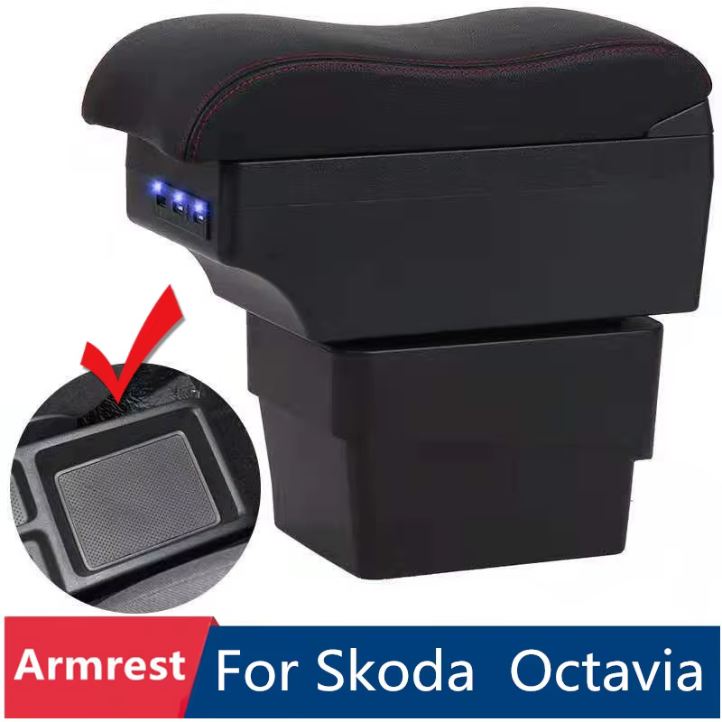 Caja reposabrazos con USB para Skoda Octavia III (A7) 2014-2017
