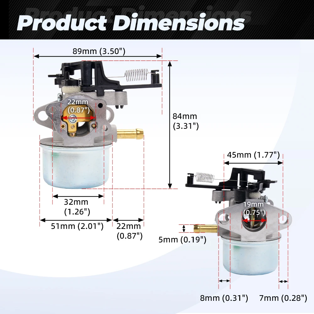 RASTP kit carburador FRG033 7.75-8.75Hp - imagen 4