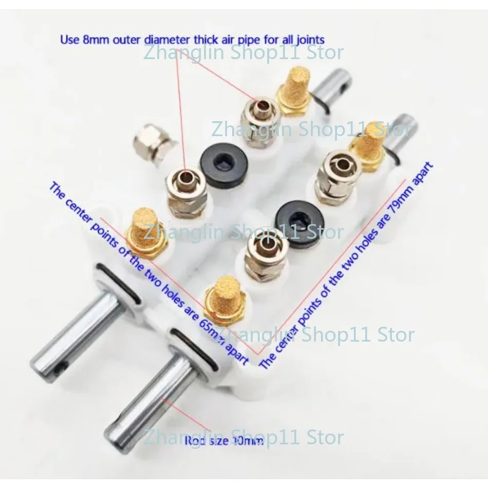 Válvulas de control de aire, válvula de Pedal para máquina cambiadora de neumáticos, válvula de Pedal doble, interruptor de válvula de control de cilindro, cambio de neumáticos