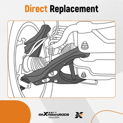 Brazo de suspensión inferior 6Q0407151L para VW Fox, Polo 9N y Fabia