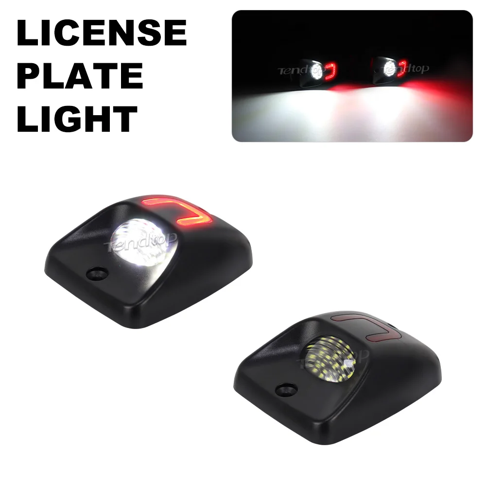 Luces de matrícula Toyota Tacoma 1995-2004 blanco y rojo - imagen 2
