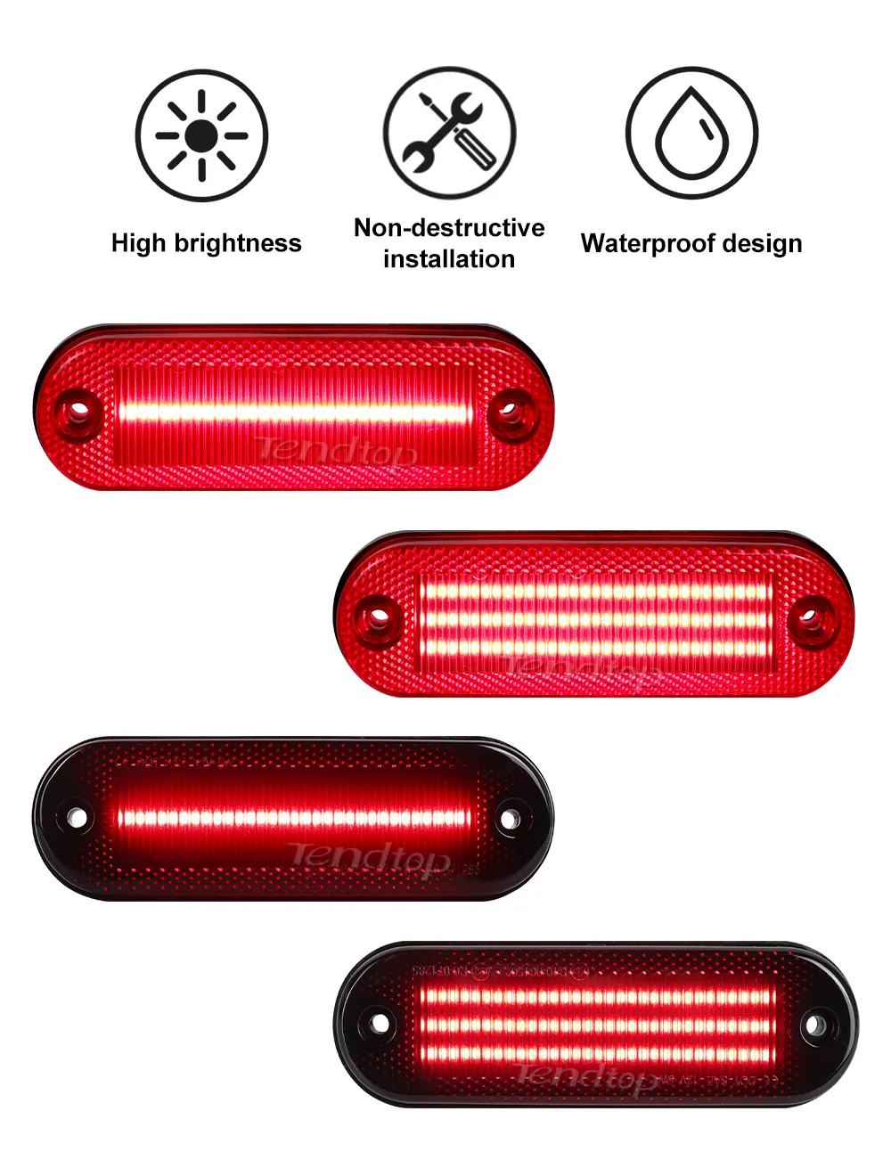 Detalle de los LED SMD del reflector