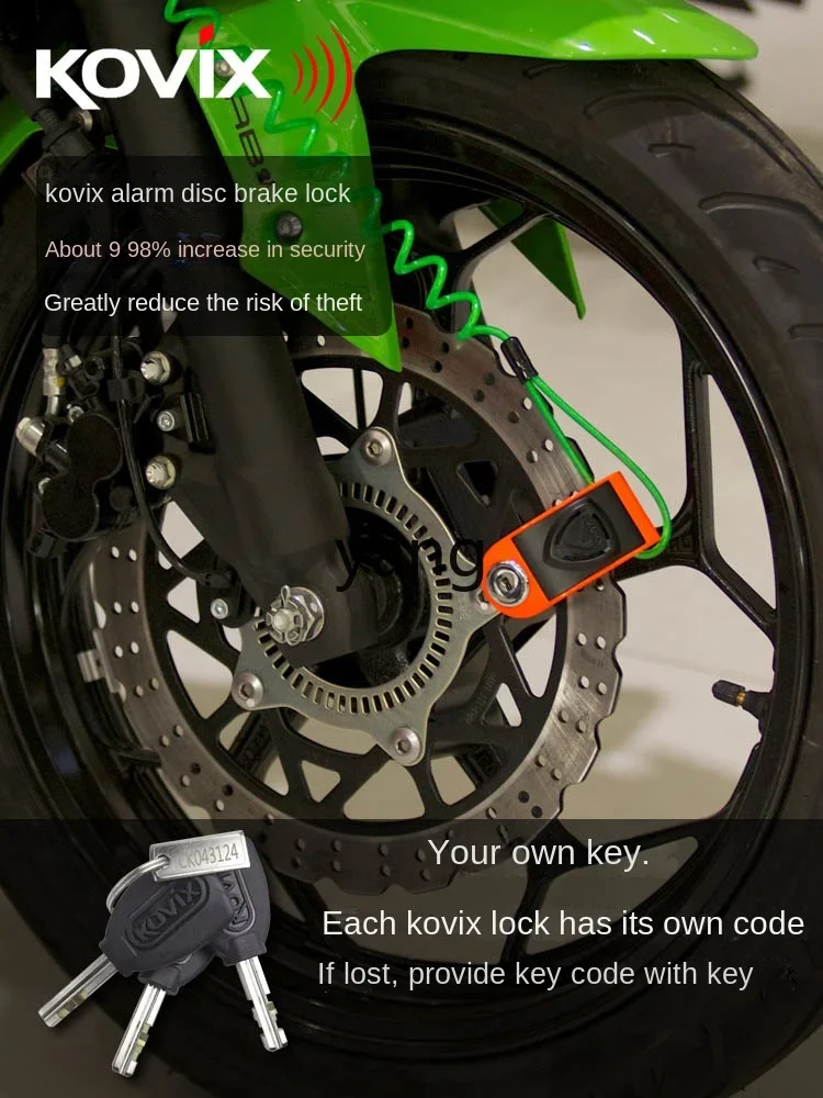 CX Cerradura freno disco antirrobo motocicleta resistente agua - imagen 5