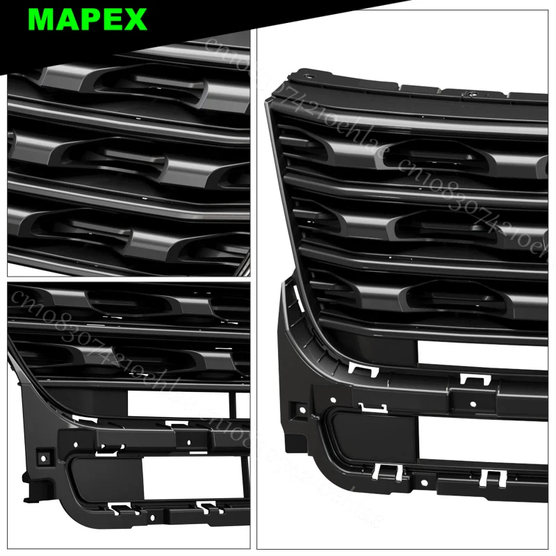 Parachoques delantero Ford Explorer 2016-2017 negro brillante - imagen 2