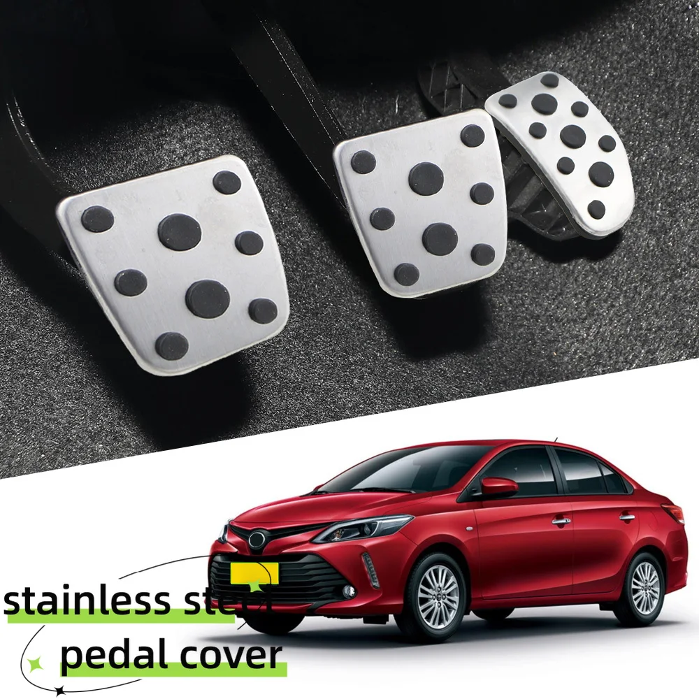 Juego pedales AT MT Toyota Yaris 2017+ Vios FS acero antideslizante - imagen 2