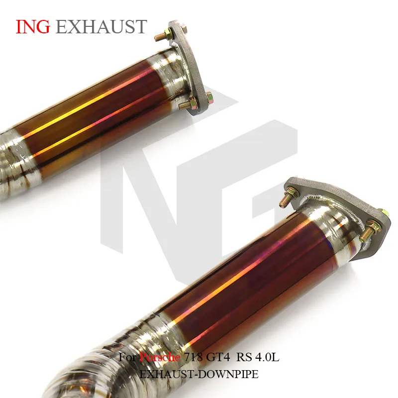 Tubo de bajada ING para Porsche 718 GT4 RS 4.0 con protector térmico - imagen 5