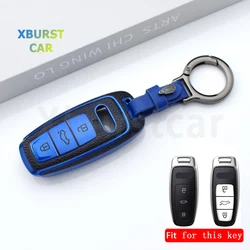 Funda llave Audi A6 A7 Q7 Q8 – Cuero negro premium