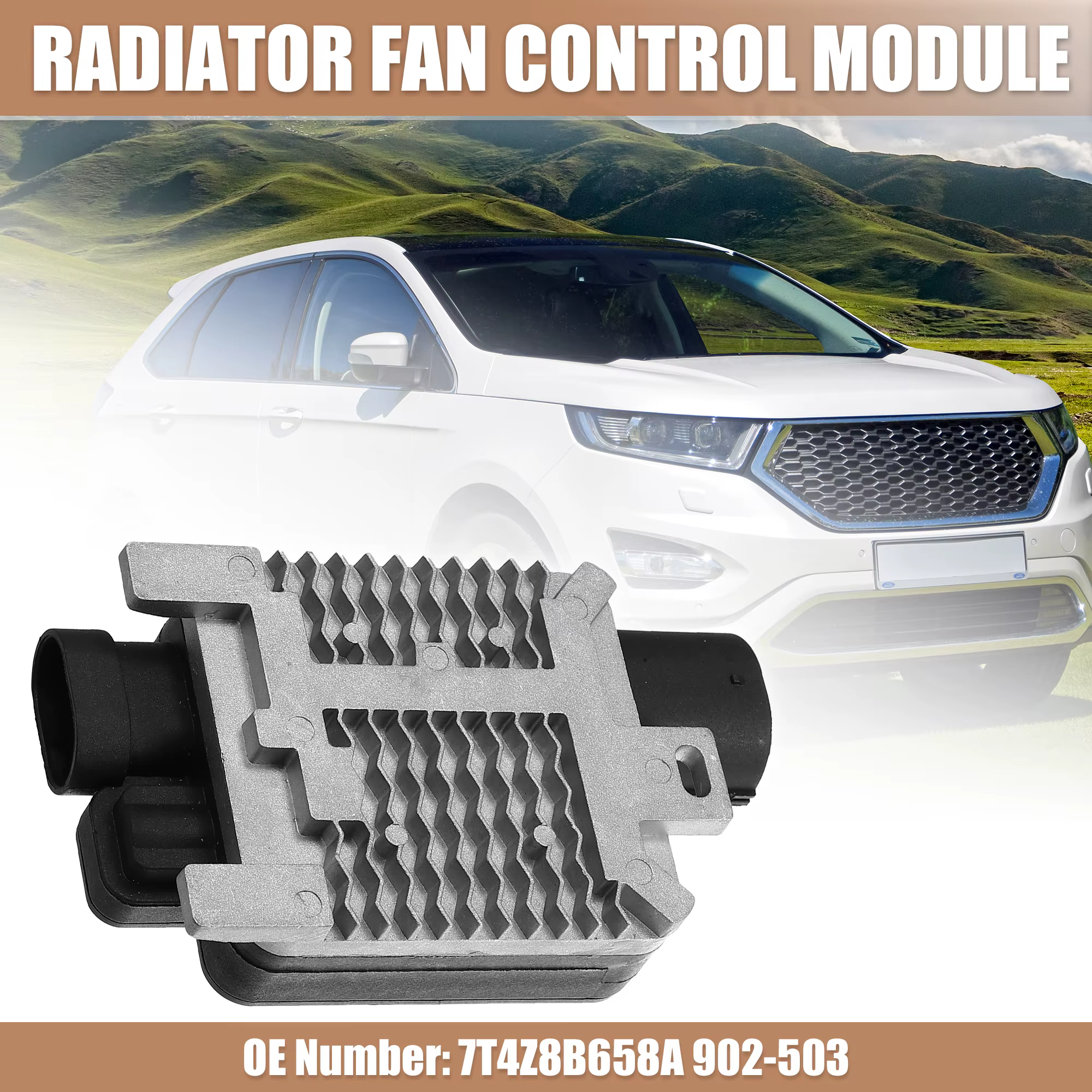 Módulo de control del ventilador UXCELL para Ford Edge y Lincoln MKX