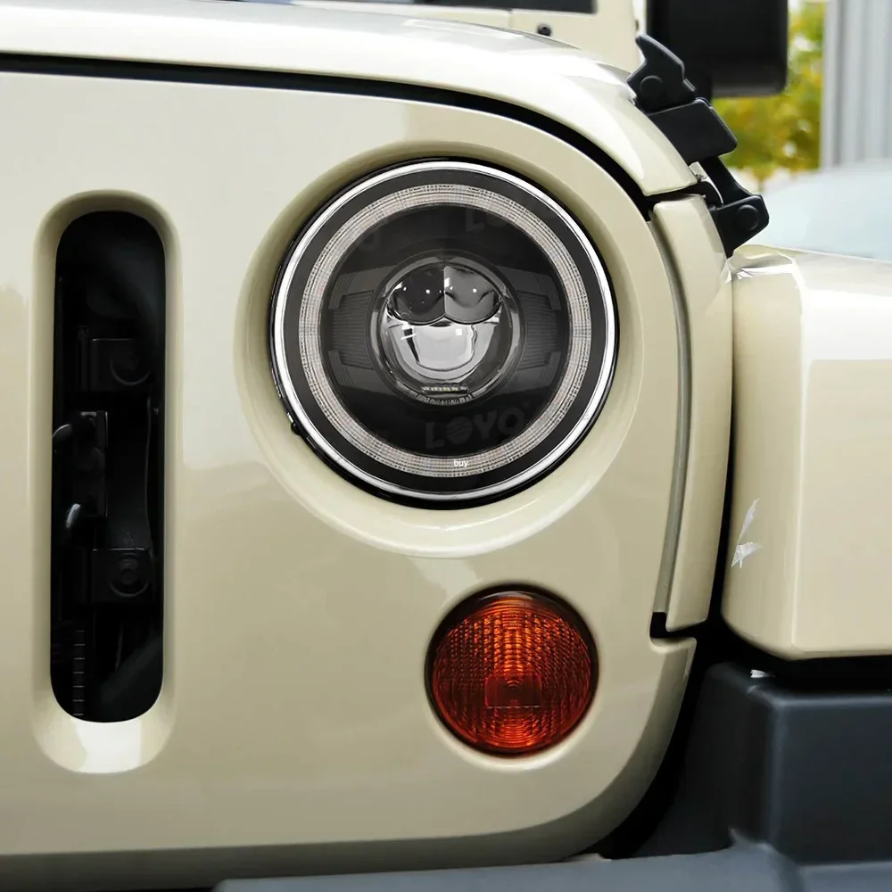 Kit faros LED delanteros con projector Jeep Wrangler JK 2007-2017Plug and Play - imagen 3