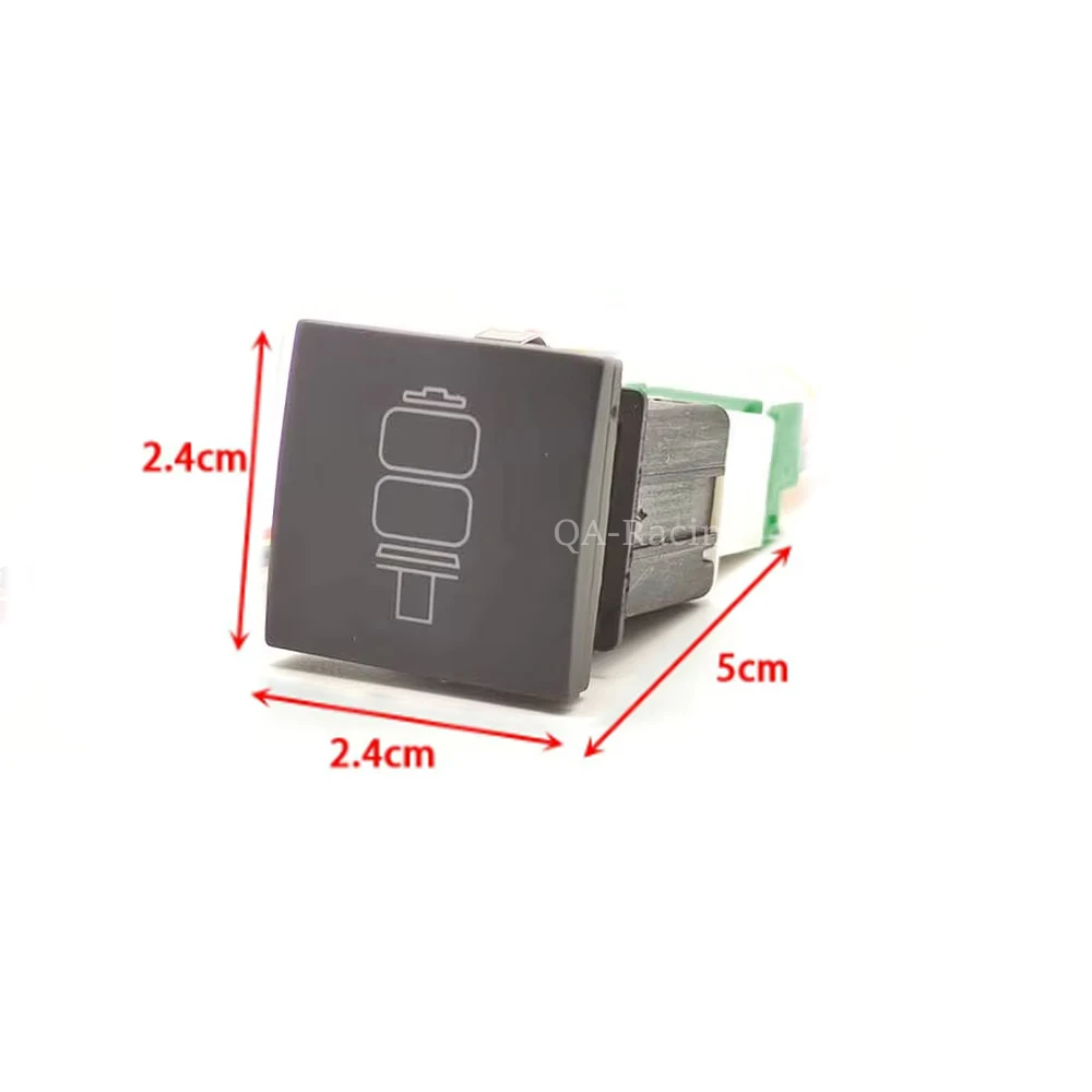 Luz LED automática, bolsa de suspensión neumática, interruptor, botón pulsador, LED rojo, accesorios de coche para VW Glf 6 2006 - 2014 - imagen 2