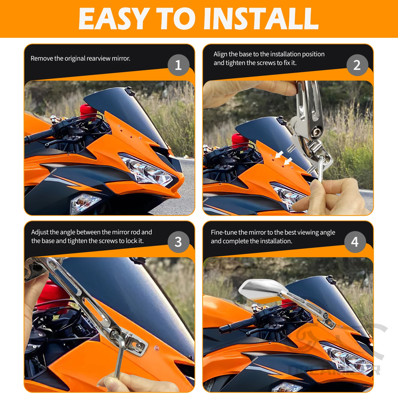 Espejos retrovisores CNC antideslumbrantes Suzuki GSXR y Hayabusa - imagen 5