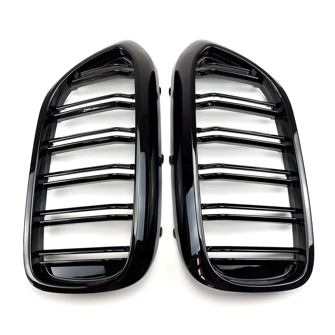 Parrilla delantera doble riñón BMW Serie 5 G30/G31 negra brillante - imagen 4