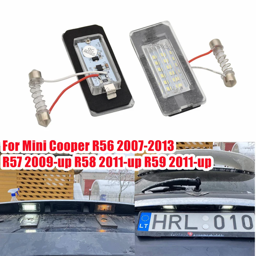 Luz LED matrícula CanBus Mini Cooper R56 R57 R58 R59 sin errores - imagen 2