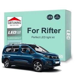 Kit bombillas LED interior coche Canbus para Peugeot Rifter 2018-2023